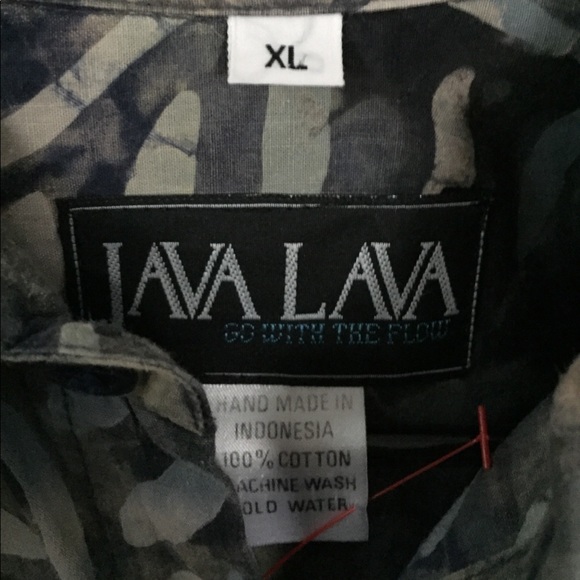 Java lava button down shirt 90s - Picture 5 of 8